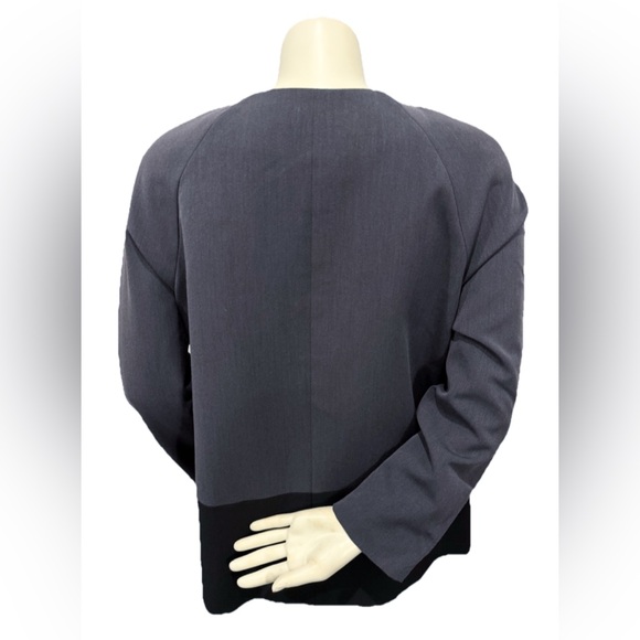 Preston & York Gray Black Colorblock Workwear Blazer Jacket Size 10 - Picture 2 of 10